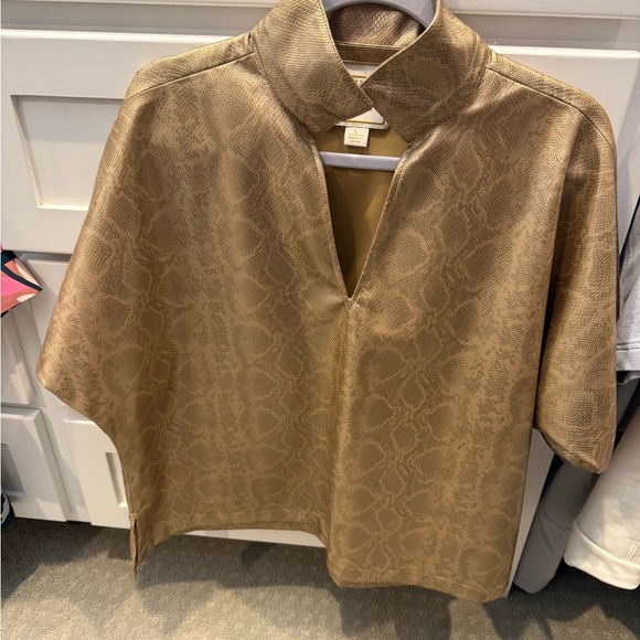 Emily McCarthy Python vegan leather top - Picture 3 of 3